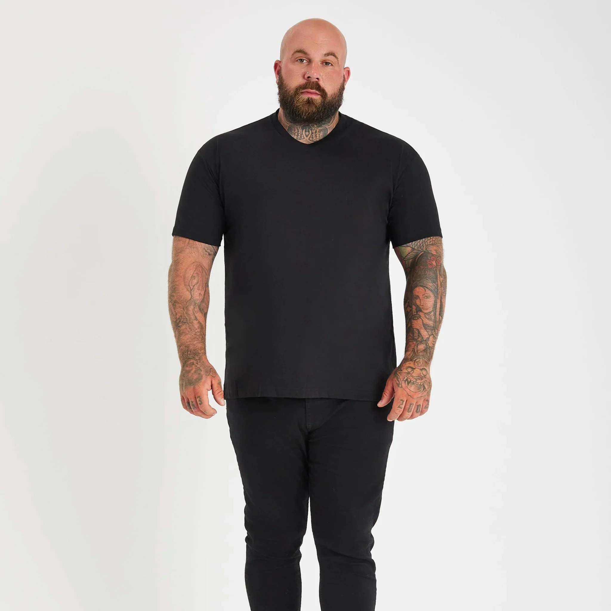 All Black V-Neck 3-Pack - Image 3
