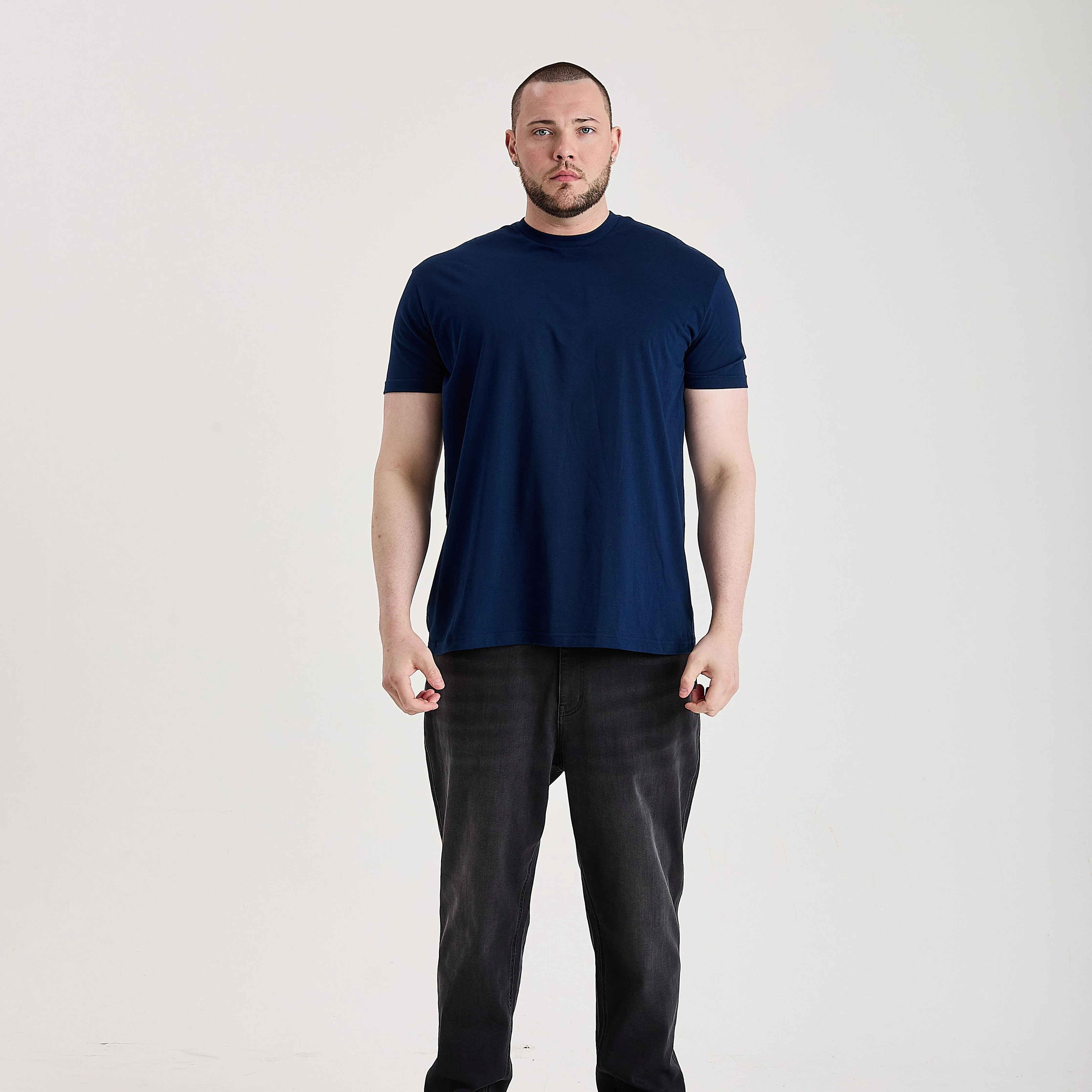 Tall Deep Blue Crew Neck - Image 3